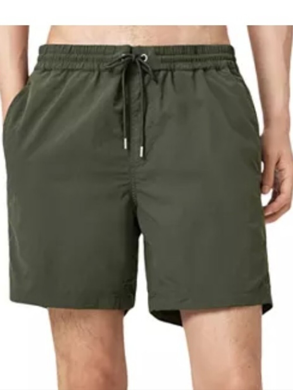 Allsaints Warden Men's Olive Green Swim Trunks Size L Regular Fit